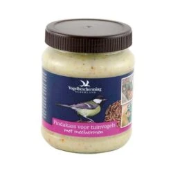 Vogelbescherming Nederland Pindakaas Voor Tuinvogels Meelwormen - Doos 8 Stuks