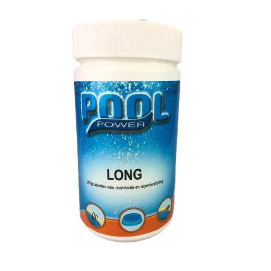 Pool Power Chloortabletten Long 200gr. - 1kg 1 Pool Power Chloortabletten Long 200gr. - 1kg